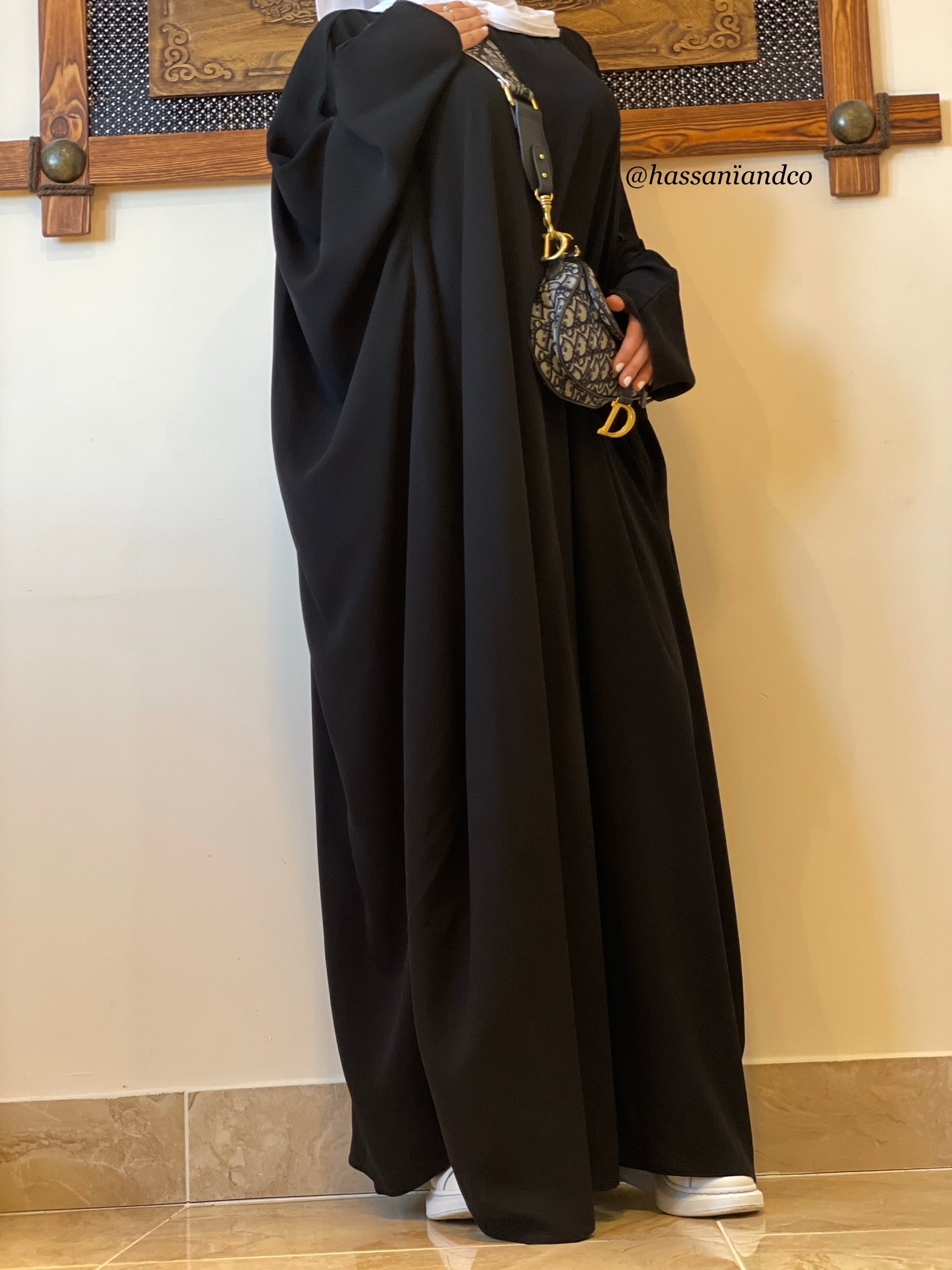 Black Maryām abaya – hassaniandco